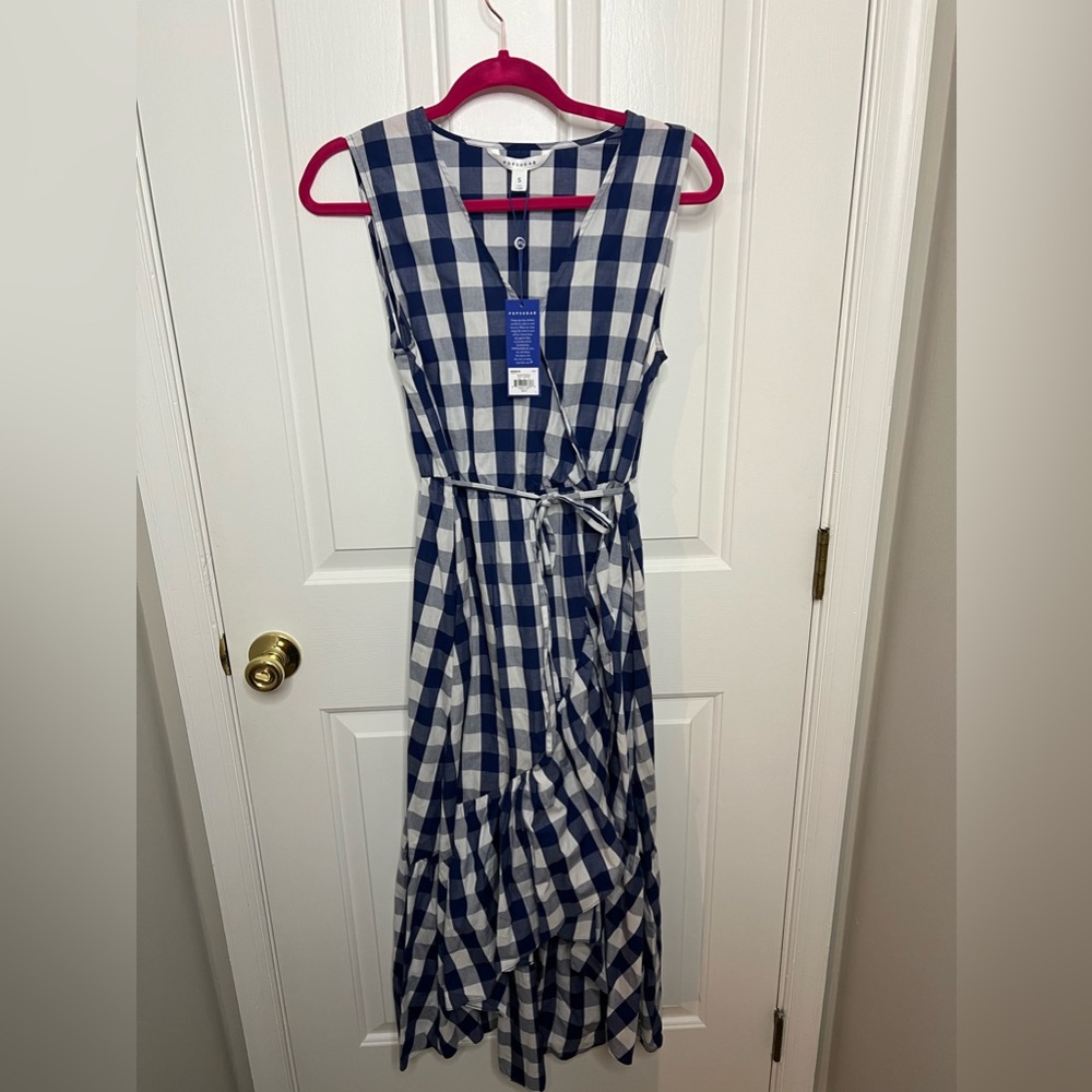 Checkered Ruffle Maxi Dress - Picture 5 of 8